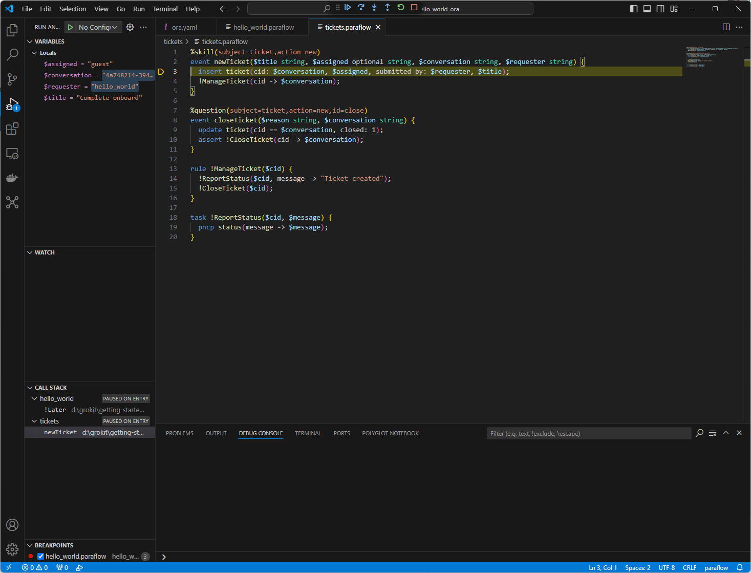 Debugger Screenshot